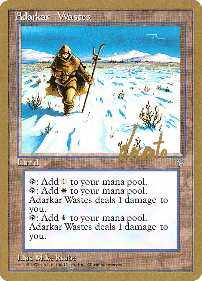 Adarkar Wastes (Michael Loconto) [Pro Tour Collector Set] | All About Games