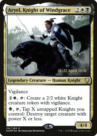 Aryel, Knight of Windgrace [Dominaria Promos] | All About Games