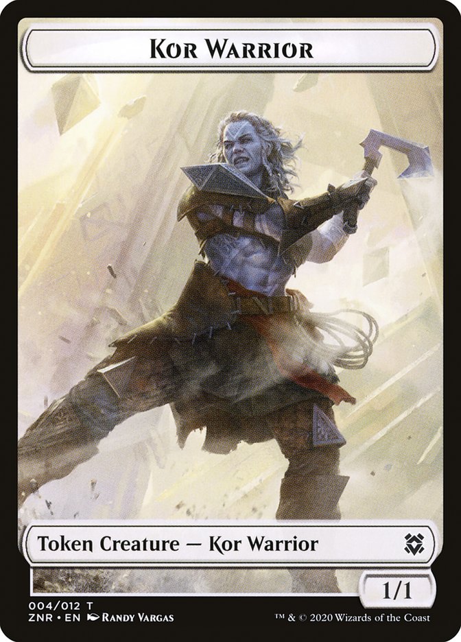 Kor Warrior Token [Zendikar Rising] | All About Games
