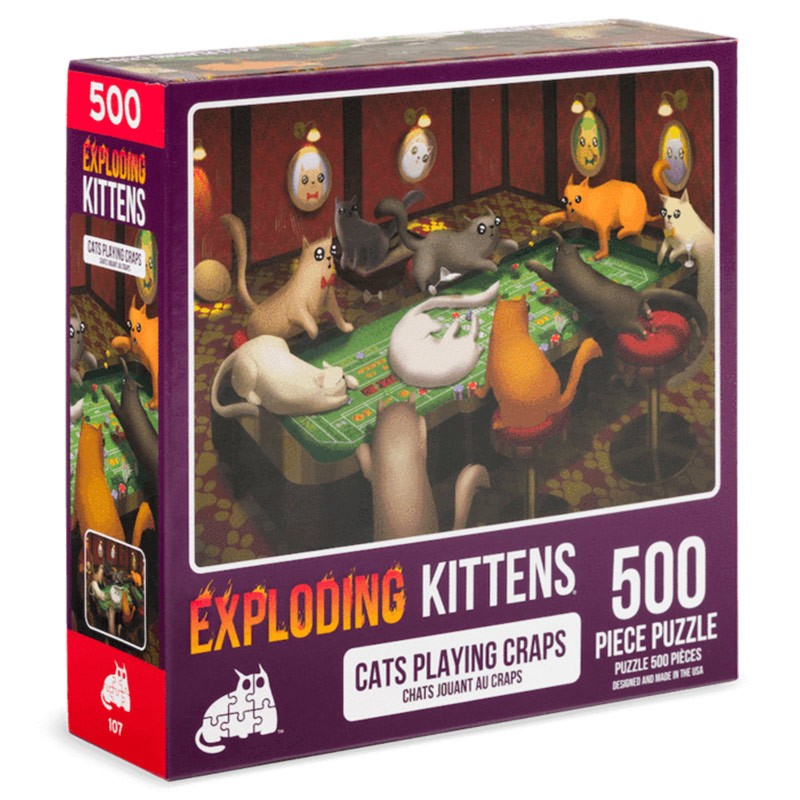 Puzzle: Cats Playing Craps 500pc