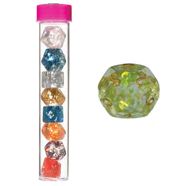 Set of 7 Dice: Cancer Awareness Dice Set
