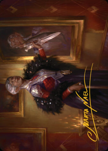 Evelyn, the Covetous Art Card (Gold-Stamped Signature) [Streets of New Capenna Art Series]