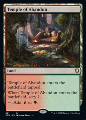 Temple of Abandon [Commander Legends: Battle for Baldur's Gate]