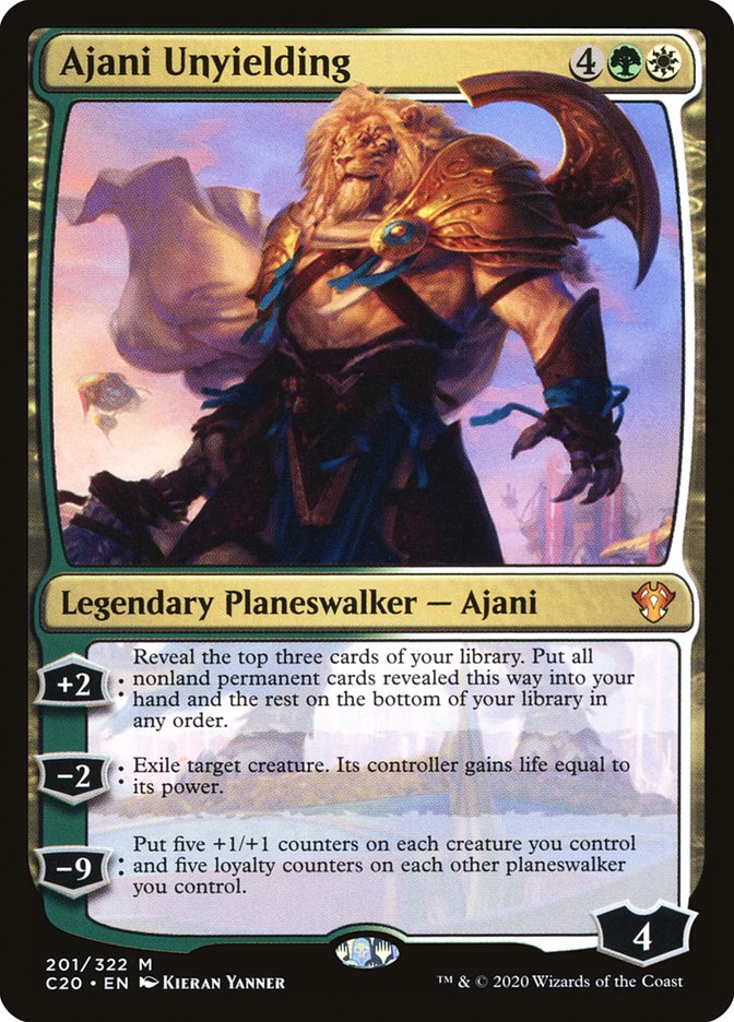 Ajani Unyielding [Commander 2020] | All About Games