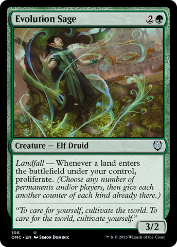 Evolution Sage [Phyrexia: All Will Be One Commander]