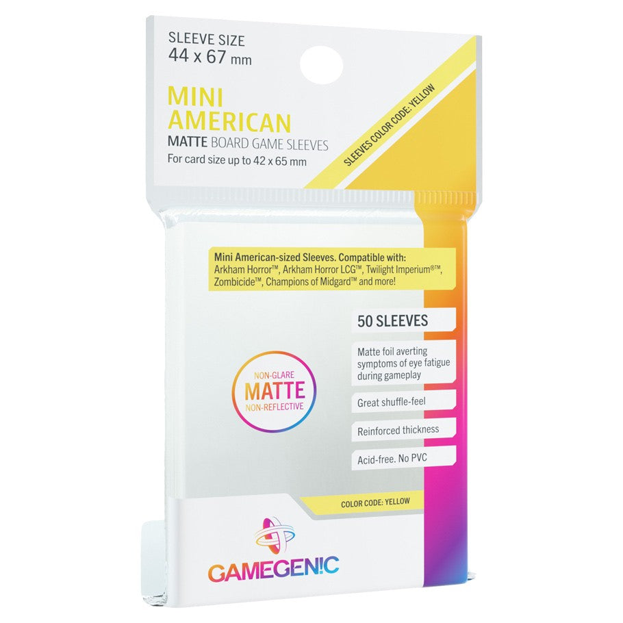 DP: Matte: Mini American Yellow (50) | All About Games