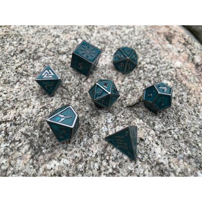 Green Slime Alloy 7 Dice Set