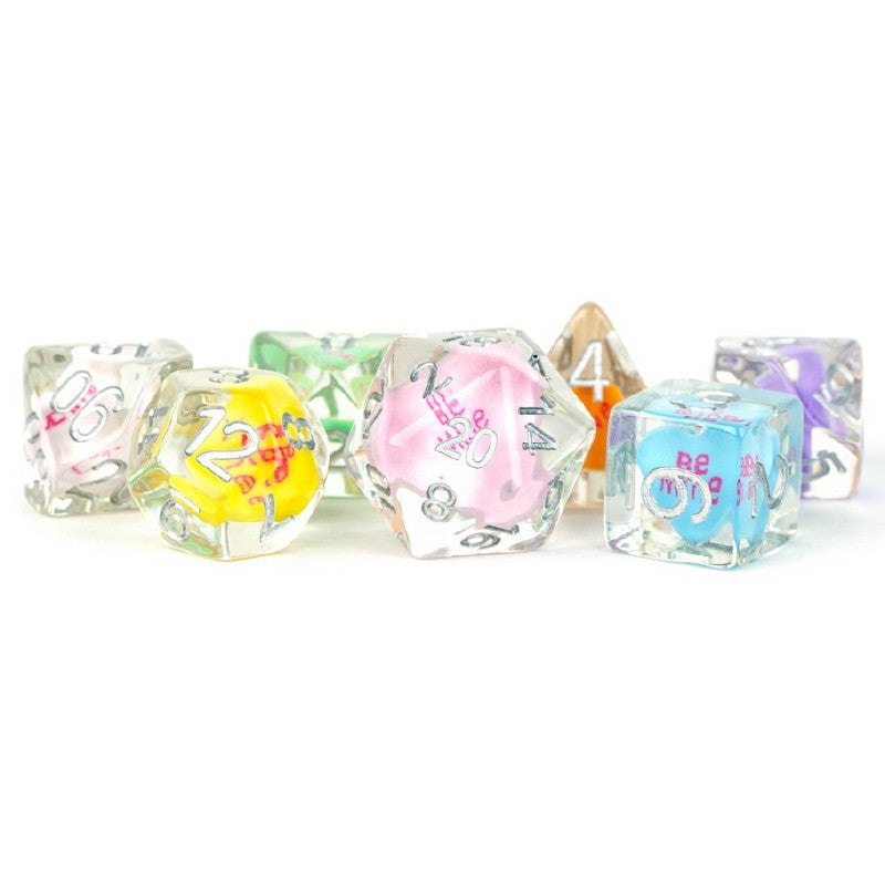 7 Count Dice Acrylic Set: 16MM Love Dice