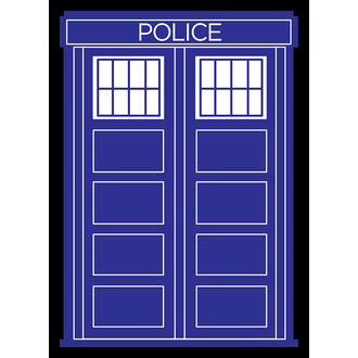 DP: Police Box Black Border (50)