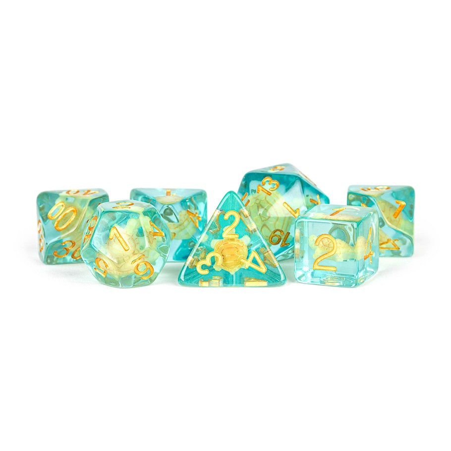 7 Count Dice Acrylic Set: 16MM Turtle Dice