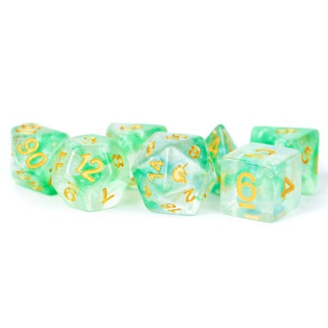 7 COUNT DICE POLY SET: UNICORN - ICY EVERGLADES