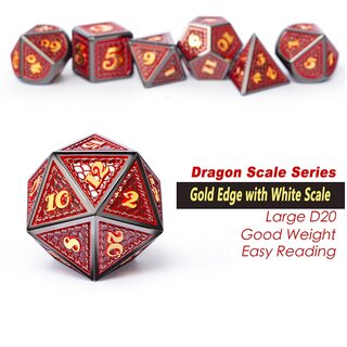 Metal & Enamel Dice Set (7pcs): SpellBound
