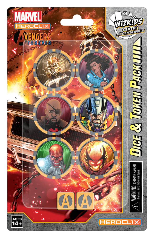 Marvel HeroClix: Avengers Forever Dice and Token Set (Ghost Rider)