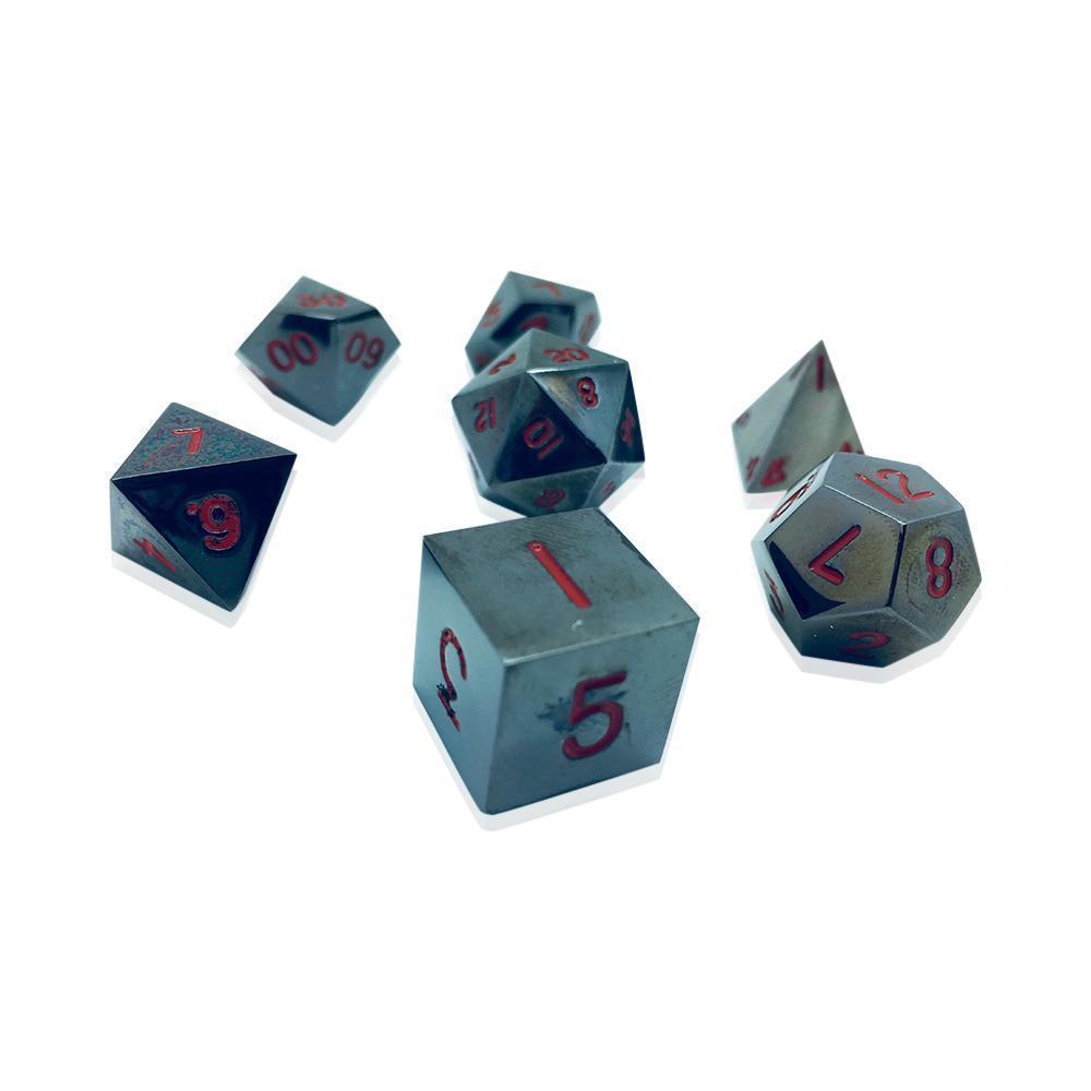 Nightmare Black Alloy 7 Dice Set