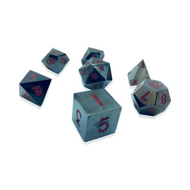 Nightmare Black Alloy 7 Dice Set