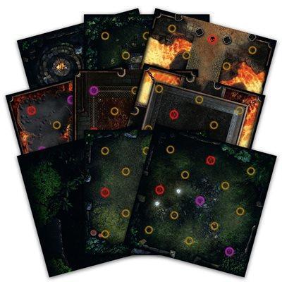 Dark Souls: The Board Game: Wave 2: Darkroot Basin & Iron Keep Tiles
