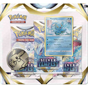 POKEMON TCG: SWORD AND SHIELD SILVER TEMPEST THREE-BOOSTER BLISTER