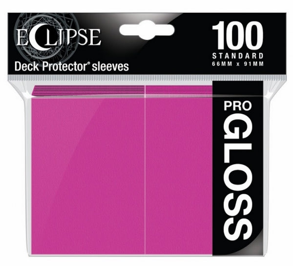 Eclipse Gloss Standard Sleeves: Hot Pink (100ct)