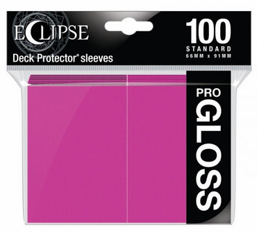 Eclipse Gloss Standard Sleeves: Hot Pink (100ct)