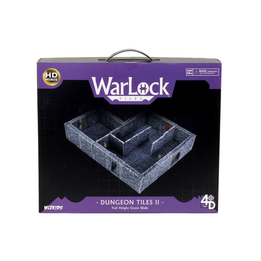 WarLock Tiles: Dungeon Tiles II - Full Height Stone Walls | All About Games