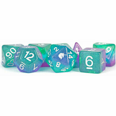 7 Count Dice Acrylic Set: 16MM Unicorn Aurora
