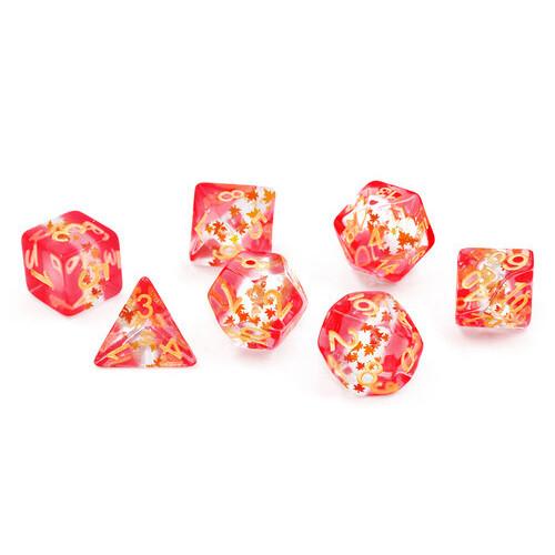 RPG Dice 7-Set Maple Leaf
