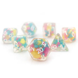 RPG Dice 7-Set Lucky Charm Glowworm