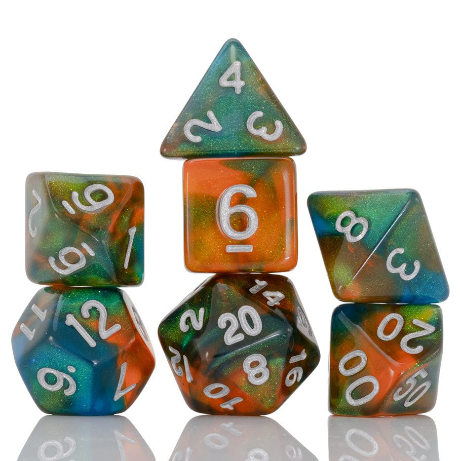 RPG Dice 7-Set Persimmon Punch