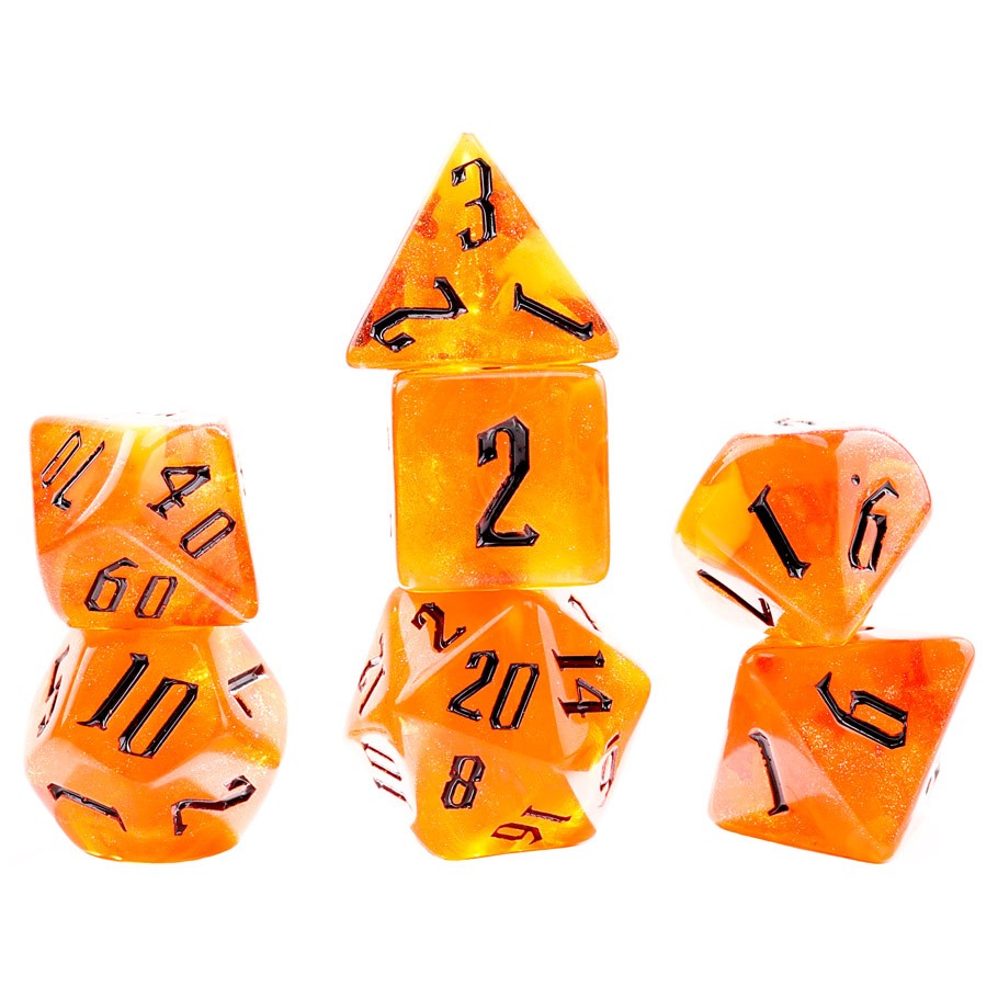 RPG Dice 7-Set Fire Nebula