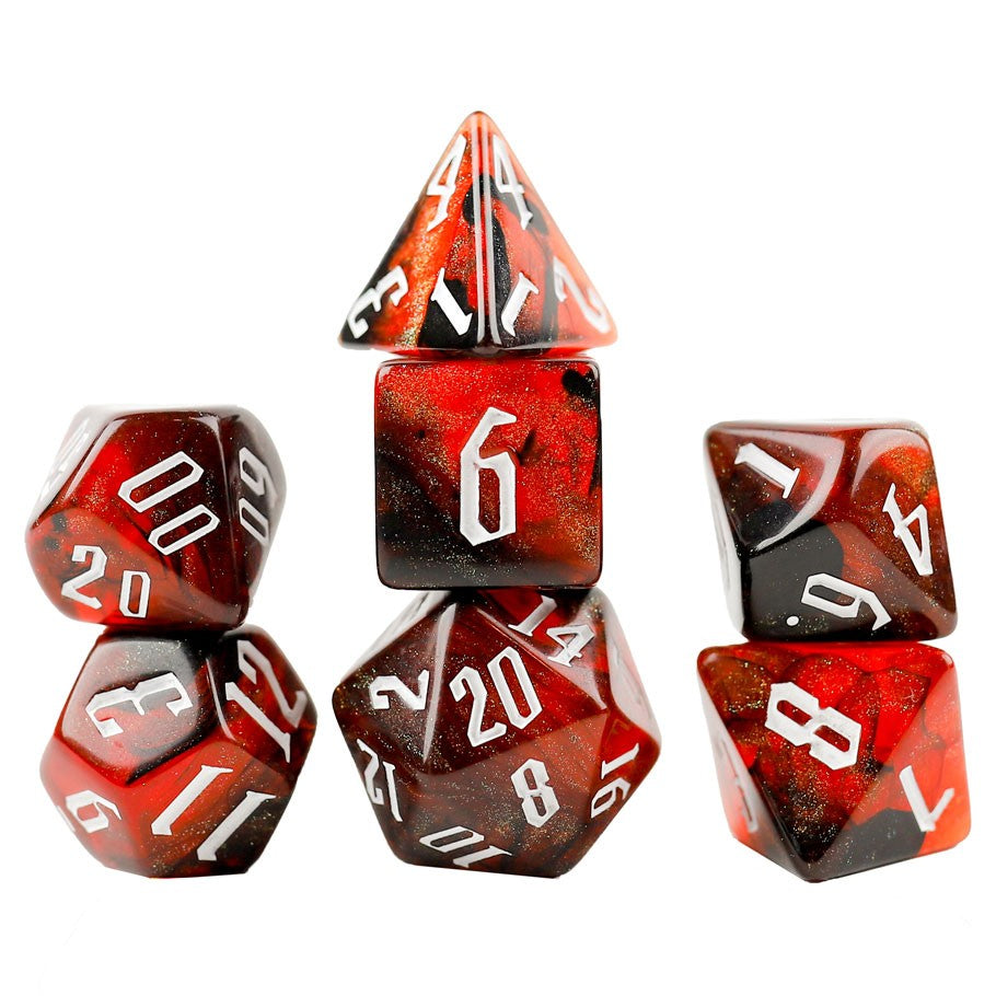RPG Dice 7-Set Cherry Nebula