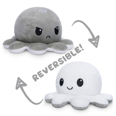 Reversible Octopus Mini Plush: WH & GY