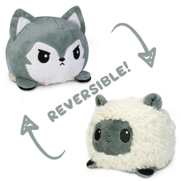 Reversible Sheep/Wolf Plush: WH & GY