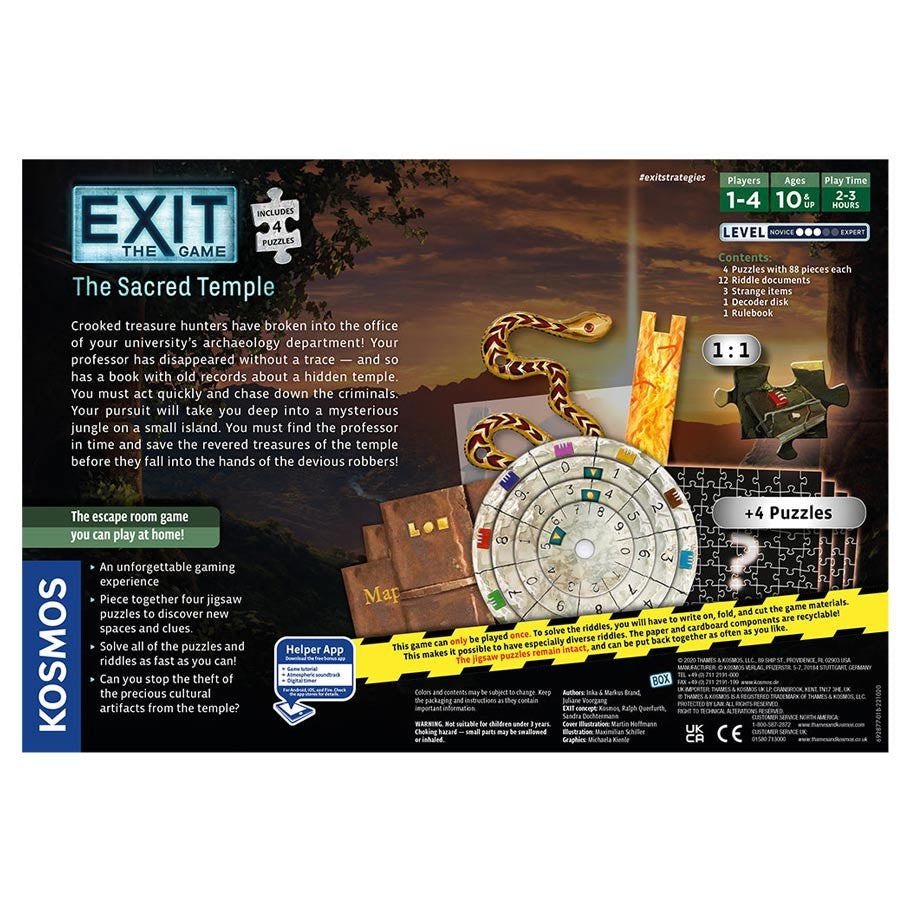 EXIT: The Sacred Temple + Puzzle
