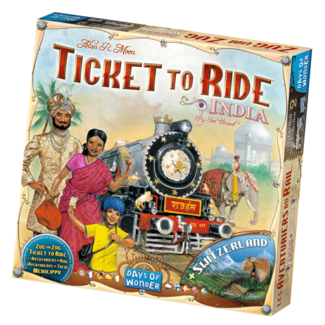 Ticket to Ride India & Switzerland Expansion
