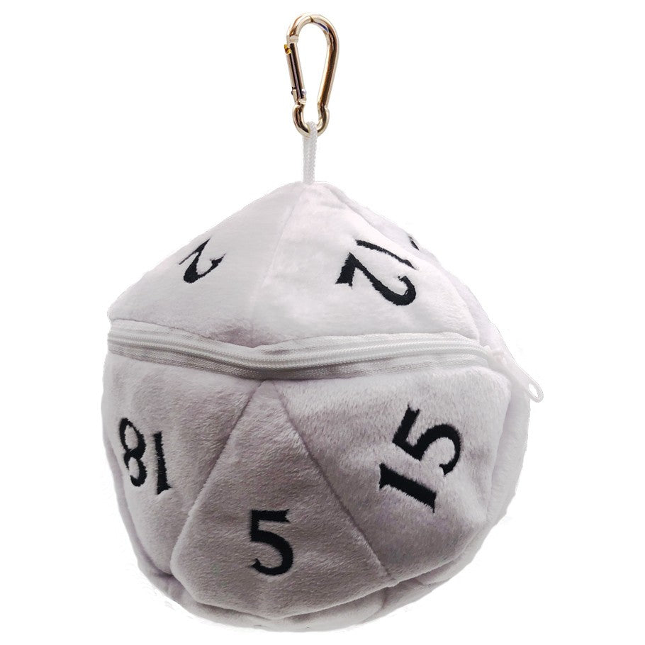Ultra Pro - Plush D20 Dice Bag - D&D White & Black