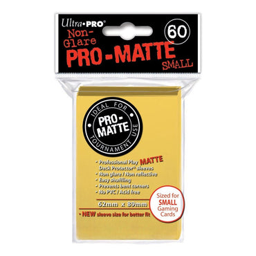 60ct Pro-Matte Yellow Small Deck Protectors