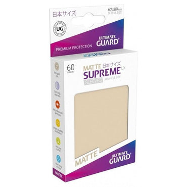 Supreme UX Japanese Size Card Sleeves - Matte Sand (60)