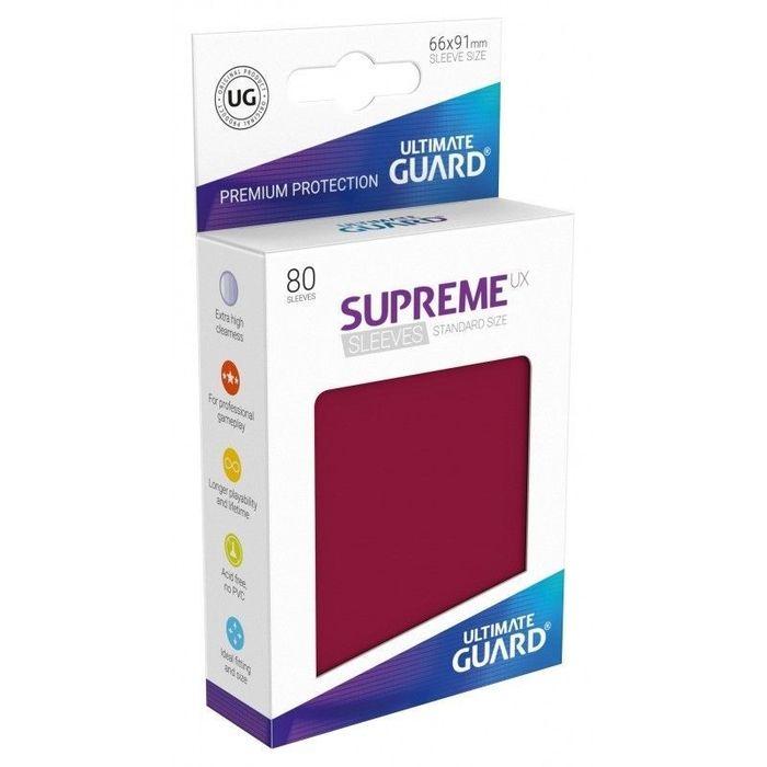 Supreme UX Standard Size Sleeves Matte Burgundy (80)