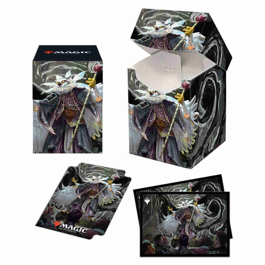 ULTRA PRO: MAGIC THE GATHERING PRO 100+ DECK BOX AND 100CT SLEEVES: STRIXHAVEN COMMANDER COMBO V1 (SILVERQUILL)