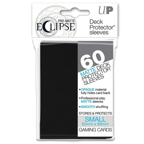 Pro-Matte Eclipse Small Deck Protector Sleeves: Black (60)