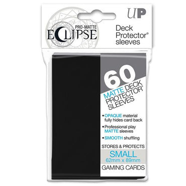 Pro-Matte Eclipse Small Deck Protector Sleeves: Black (60)