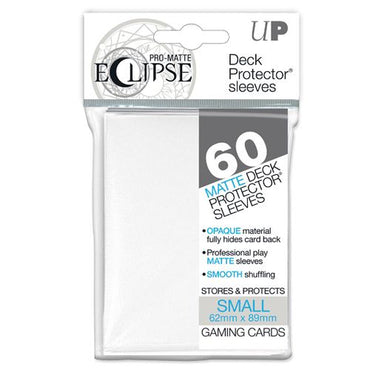 Pro-Matte Eclipse Small Deck Protector Sleeves: White (60)