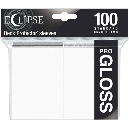 Eclipse Gloss Standard Sleeves: Arctic White (100)