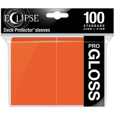 Eclipse Gloss Standard Sleeves: Pumpkin Orange (100ct)