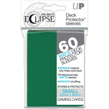 Pro-Matte Eclipse Small Deck Protector Sleeves: Forest Green (60)