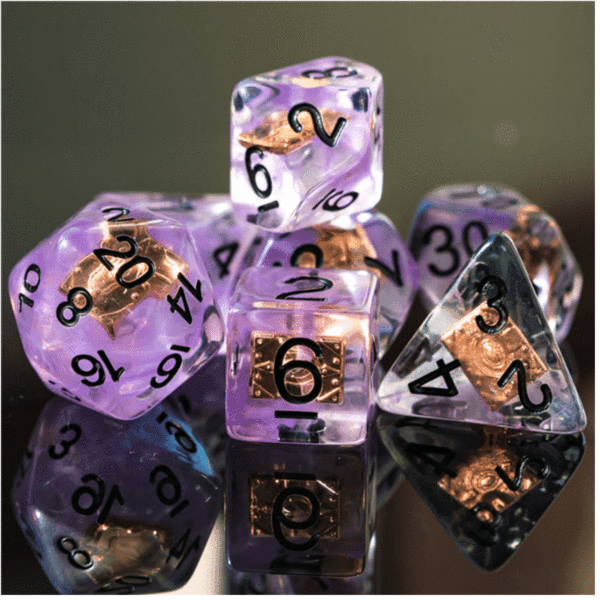 Warlock's Eldrich Tome RPG dice set