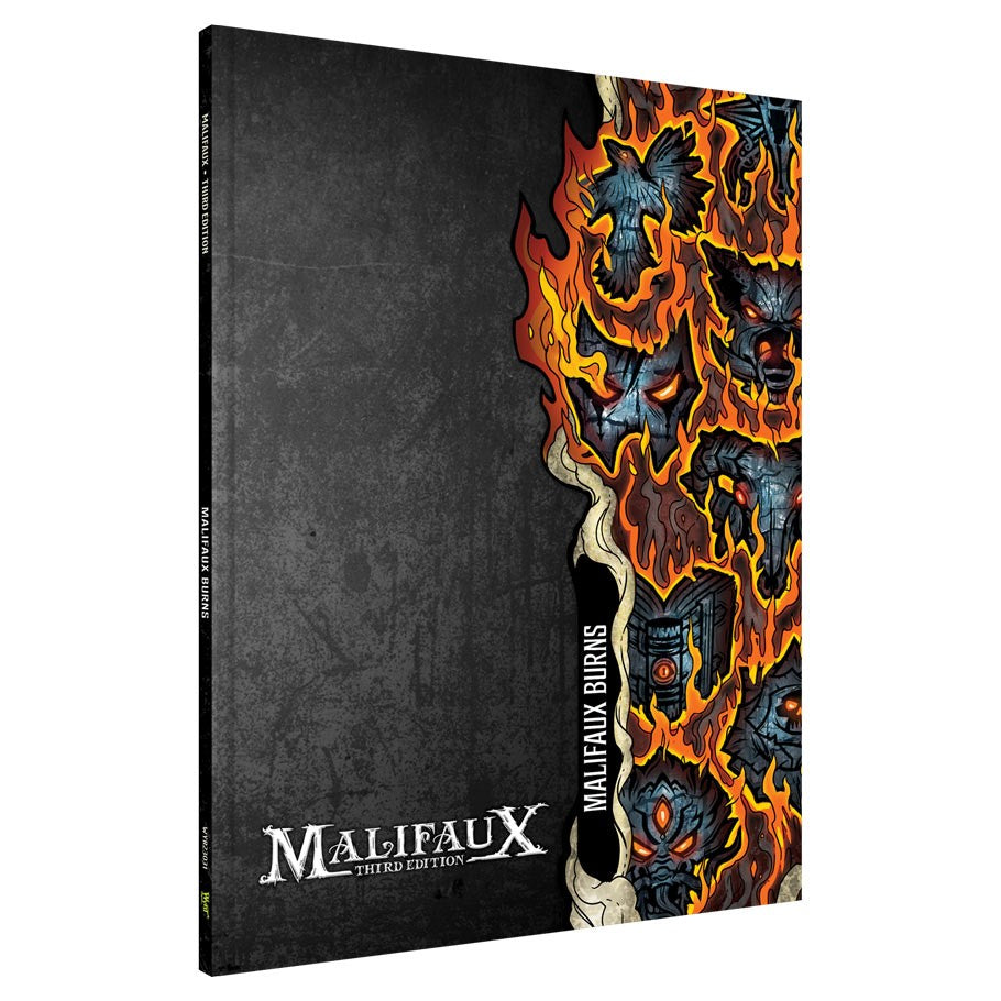 M3E: Malifaux Burns Exp Book | All About Games